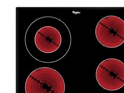 Whirlpool AKT 8130 BA - Keramisk komfyrtopp - 4 plater - Nisje - bredde: 56 cm - dybde: 49 cm - svart