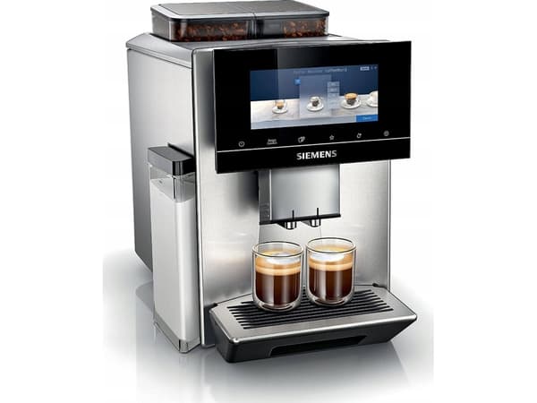 Siemens EQ900 TQ907D03 - Automatisk kaffemaskin med melkeskummer - 19 bar - rustfritt stål