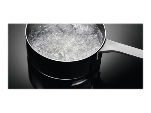 Electrolux 600 EIT60443X - Induktionshäll - 4 kokplattor - Fördjupning - bredd: 56 cm - djup: 49 cm - med kanter i rostfritt stål - svart