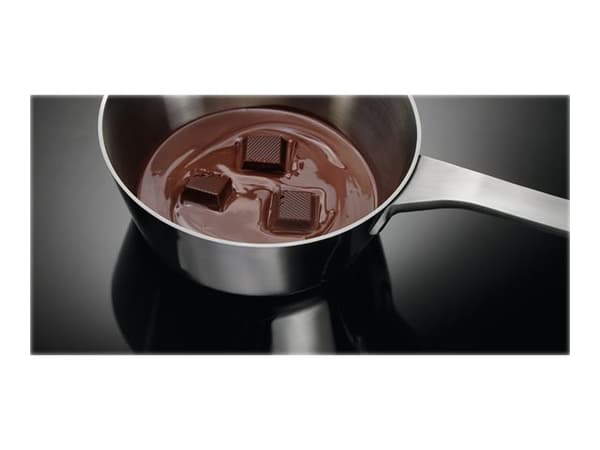 Electrolux 600 EIT60443X - Induksjonskomfyrtopp - 4 plater - Nisje - bredde: 56 cm - dybde: 49 cm - med pynt av rustfritt stål - svart