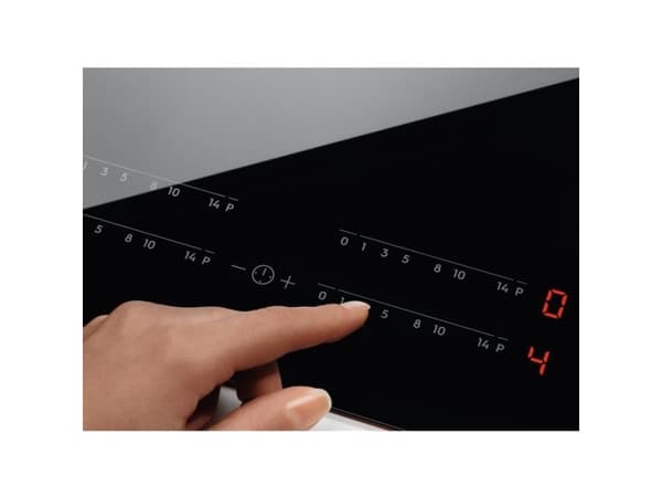 Electrolux EIV634, Svart, Inbyggd, 60 cm, Induktionshäll med zon, Glas, 4 zone(s)