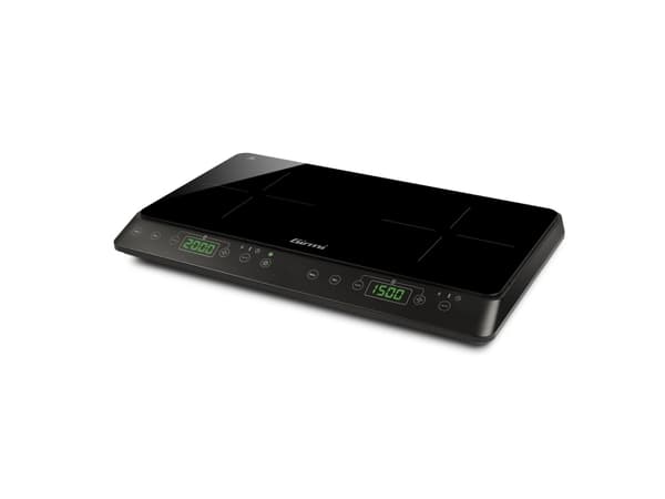 Girmi PI51, Sort, Benkeplate, 56 cm, Sonebasert induksjon, 2 zone(s), 2 zone(s)