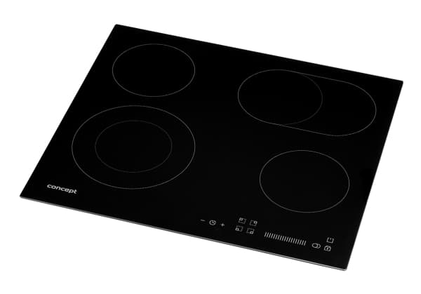 Concept SDV3760, Sort, Innebygd, 59 cm, Keramikk, 4 sone(r), 4 sone(r)