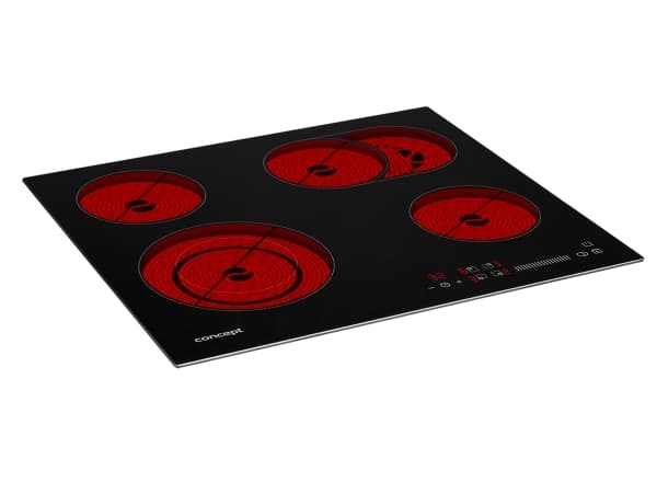 Concept SDV3760, Sort, Innebygd, 59 cm, Keramikk, 4 sone(r), 4 sone(r)