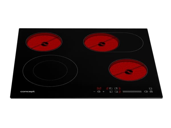 Concept SDV3760, Sort, Innebygd, 59 cm, Keramikk, 4 sone(r), 4 sone(r)