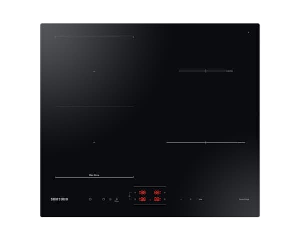 Samsung NZ8500BM, Sort, Innebygget, Sonebasert induksjon, Glass-keramikk, 4 zone(s), 4 zone(s) Sort