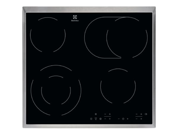 Electrolux EHF6346XOK, Sort, Innebygget, Keramisk, Glass-keramikk, 4 zone(s), 4 zone(s) Sort