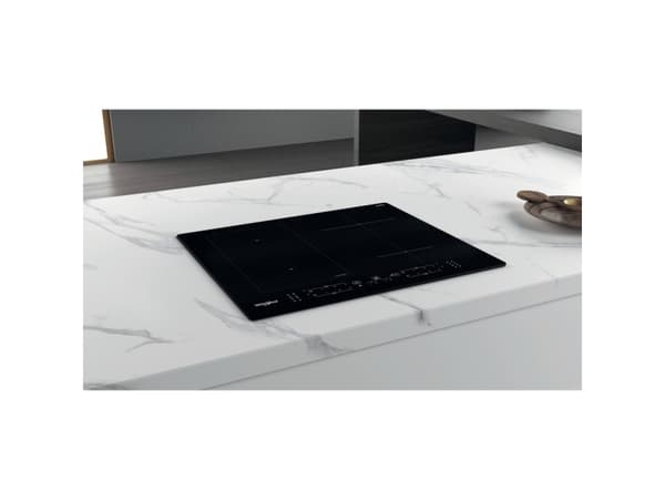 Whirlpool WL B3360 NE, Sort, Innebygget, 59 cm, Sonebasert induksjon, Glass, 4 zone(s)