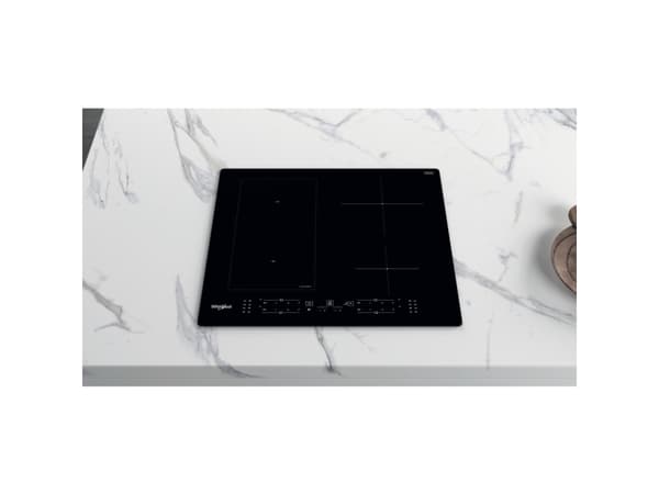 Whirlpool WL B3360 NE, Sort, Innebygget, 59 cm, Sonebasert induksjon, Glass, 4 zone(s)
