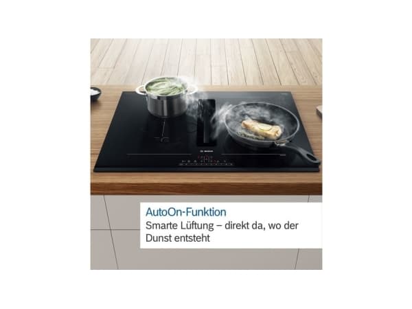 Bosch Serie 6 PVQ895F25E, Musta, Kiinteä, 80 cm, Keittoalueinduktioliesi, Keraaminen lasi, 4 alue(tta)
