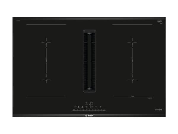 Bosch Serie 6 PVQ895F25E, Sort, Innebygget, 80 cm, Sonebasert induksjon, Glass-keramikk, 4 zone(s)