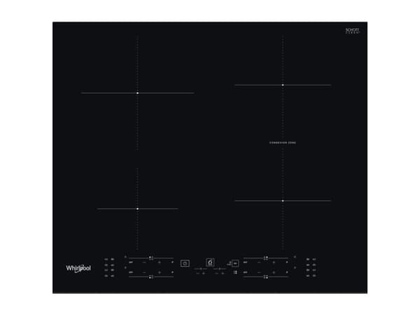 Whirlpool WB B3960 BF - Induksjonskomfyrtopp - 4 plater - Nisje - bredde: 56 cm - dybde: 48 cm - svart