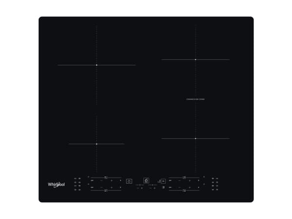 Whirlpool WB B3960 BF - Induksjonskomfyrtopp - 4 plater - Nisje - bredde: 56 cm - dybde: 48 cm - svart