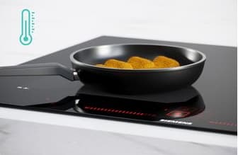 Siemens EX877NX68E, Sort, Innebygget, 80 cm, Sonebasert induksjon, Glass-keramikk, 4 zone(s)