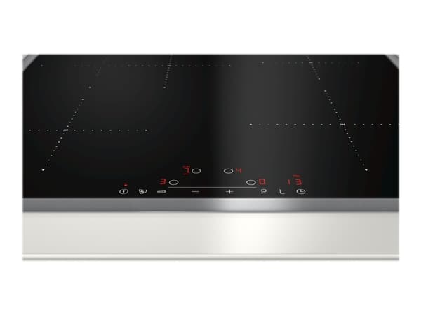 Neff N 70 T46BD60N0 - Induksjonskomfyrtopp - 4 plater - Nisje - bredde: 56 cm - dybde: 49 cm - med pynt av rustfritt stål - svart/rustfritt stål
