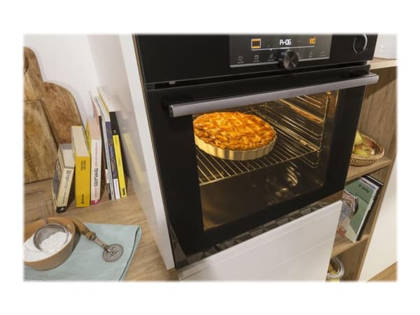Gorenje Essential Black Steam Pyro Set - BPSX6737E06BG+IT43X - oven med komfyrtopp - med dampfunksjon - innebygd - med selvrens
