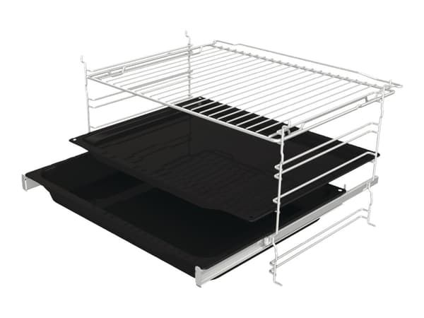 Gorenje Essential Black Steam Pyro Set - BPSX6737E06BG+IT43X - oven med komfyrtopp - med dampfunksjon - innebygd - med selvrens