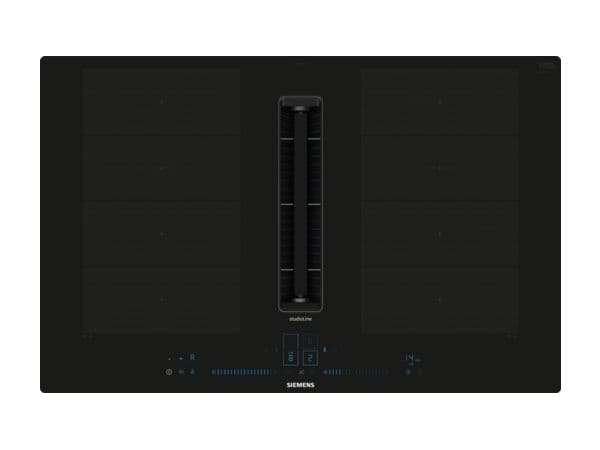 Siemens iQ700 EX807NX68E, Svart, Inbyggd, 80 cm, Zoninduktionshäll, Keramik, 4 zon(er) Svart