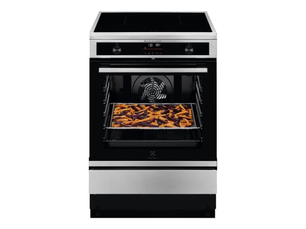 Electrolux LKI6489NOX - Komfyr - med dampfunksjon - frittstående - bredde: 59.6 cm - dybde: 60 cm - høyde: 85 cm - med selvrens