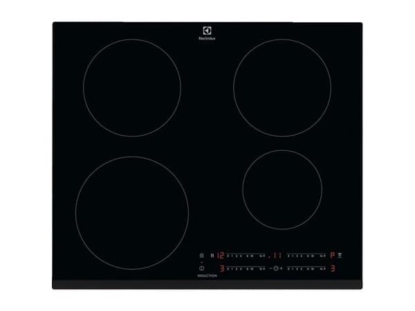 Electrolux HOI650MF - 300 Series - induksjonskomfyrtopp - 4 plater - Nisje - bredde: 56 cm - dybde: 49 cm - svart