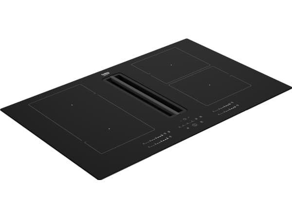 Beko HIXI 84700 UF, Svart, Inbyggd, 80 cm, Induktionshäll med zon, Glas, 4 zone(s)