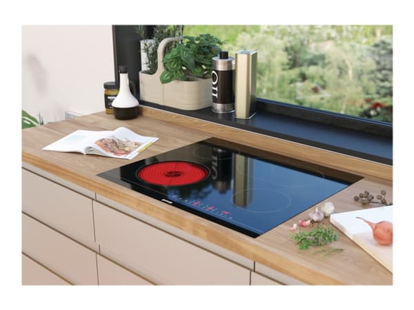 Gorenje ECT643BSC - Keramisk komfyrtopp - 4 plater - Nisje - bredde: 56 cm - dybde: 49 cm - with sanded sides - svart