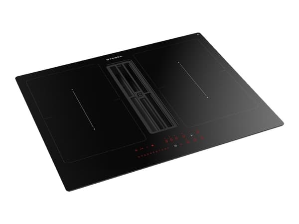 Faber Galileo Smart A60 - Induksjonskomfyrtopp - 4 plater - Nisje - bredde: 56 cm - dybde: 49 cm - Klasse A++ - svart med nedslagsutstøting