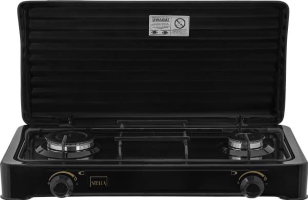 Saturn TO-BRENNER GASSSETT MED LPG-SYLINDER STELLA BLACK MODELL STKGC-02