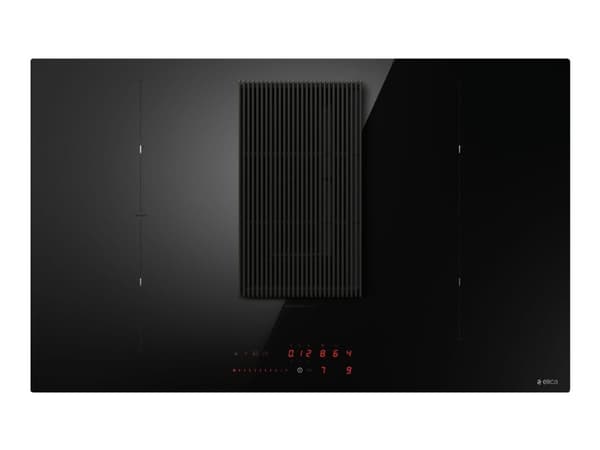 Elica NikolaTesla Prime S+ BL/A/83 - Induksjonskomfyrtopp - 4 plater - Nisje - bredde: 75 cm - dybde: 49 cm - Klasse A - svart med fallvindeksos (utt