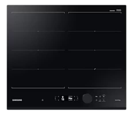 Samsung NZ64B7799GK/U2, Sort, Innebygget, 59 cm, Sonebasert induksjon, 4 zone(s), 4 zone(s) Sort