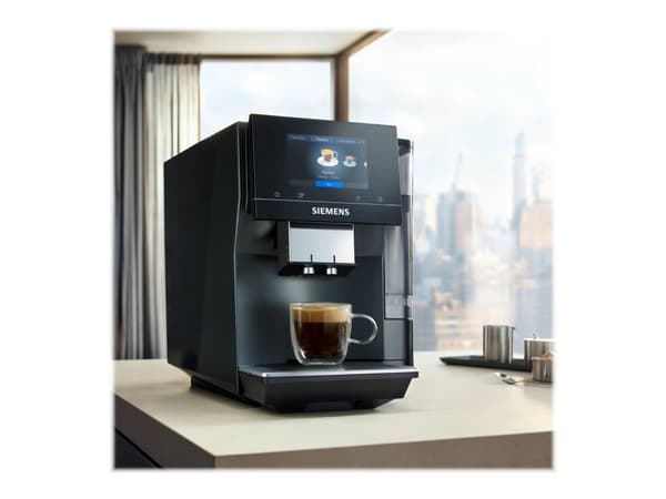 Siemens EQ.700 TP707D06, Espressomaskin, 2,4 l, Kaffe bønner, Innebygd kaffekvern, 1500 W, Sort