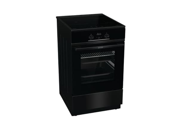 Gorenje Advanced GEIT5C60BPG - Liesi - vapaasti seisova - leveys: 50 cm - syvyys: 59,4 cm - korkeus: 85 cm - itsepuhdistuva - musta