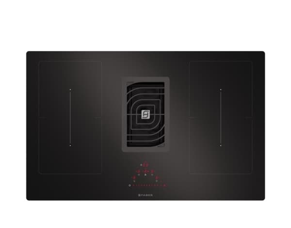 Faber Galileo Smart BK GLASS A830 - Induksjonskomfyrtopp - 4 plater - Nisje - bredde: 80.2 cm - dybde: 49.2 cm - svart med fallvinduttrekk (uttrekk o