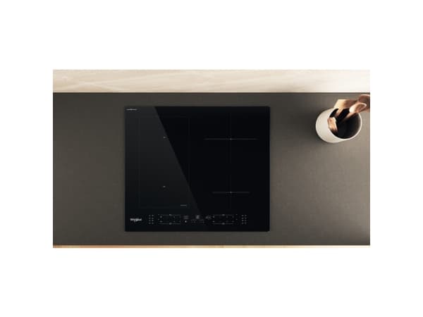 Whirlpool WL B4060 CPNE, Sort, Innebygget, 59 cm, Sonebasert induksjon, Glass-keramikk, 4 zone(s)