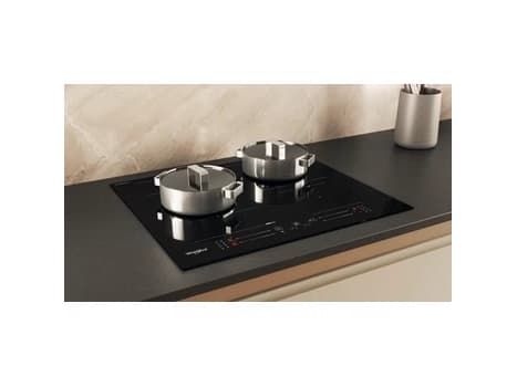 Whirlpool WF S5060 CPBF, Musta, Kiinteä, 59 cm, Keraaminen, Keraaminen, 4 alue(tta)