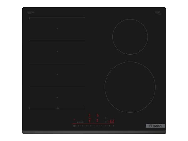 Bosch Serie | 6 PIX631HC1E - Induktionshäll - 4 kokplattor - Fördjupning - bredd: 56 cm - djup: 49 cm facetterad front - svart