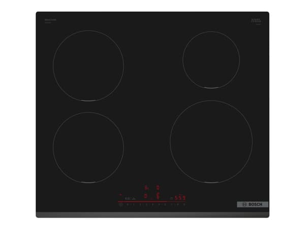 Bosch Serie | 6 PIE631HB1E - Induksjonskomfyrtopp - 4 plater - Nisje - bredde: 56 cm - dybde: 49 cm - uten ramme - svart Sort