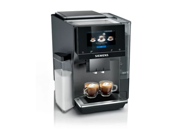 Siemens EQ.700, Kombi-kaffemaskin, 2,4 l, Kaffe bønner, Innebygd kaffekvern, 1500 W, Sort, Rustfritt stål