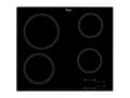 Miniatyrbilde 4 av 5: Whirlpool AKT 801/NE - Keramisk komfyrtopp - 4 plater - Nisje - bredde: 56 cm - dybde: 49 cm - uten ramme - svart