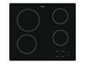Miniatyrbilde 1 av 5: Whirlpool AKT 801/NE - Keramisk komfyrtopp - 4 plater - Nisje - bredde: 56 cm - dybde: 49 cm - uten ramme - svart