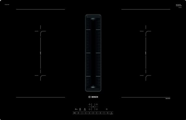 Bosch Serie 6 PVQ811F15E, Musta, Kiinteä, 80 cm, Keittoalueinduktioliesi, Keraaminen lasi, 4 alue(tta)