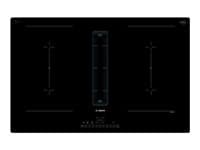 Bosch Serie | 6 PVQ811F15E - Induksjonskomfyrtopp - 4 plater - Nisje - bredde: 75 cm - dybde: 49 cm - Klasse B - svart med fallvindeksos (uttrekk og Sort
