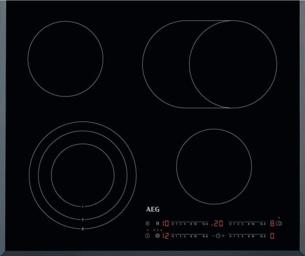 AEG HK654070FB, Musta, Kiinteä, Keraaminen, Keraaminen, 4 alue(tta), 4 alue(tta)
