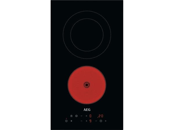 AEG HRB32310CB, Musta, Kiinteä, 29 cm, Keraaminen, Keraaminen, 2 alue(tta) musta