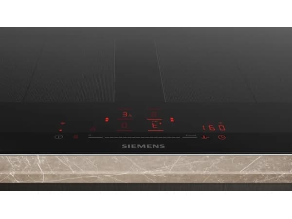 Siemens iQ700 EX275HXC1E - Induksjonskomfyrtopp - 4 plater - Nisje - bredde: 88 cm - dybde: 33 cm - stålramme - svart