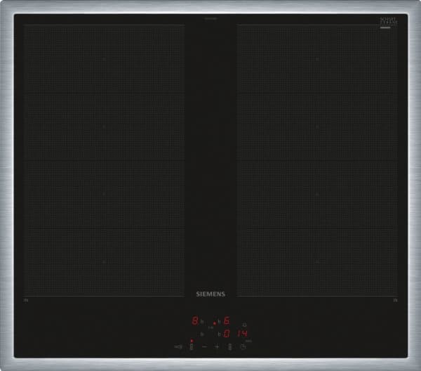 Siemens iQ700 EY645CXB6E, Sort, Innebygget, 60 cm, Sonebasert induksjon, Glass-keramikk, 4 zone(s)