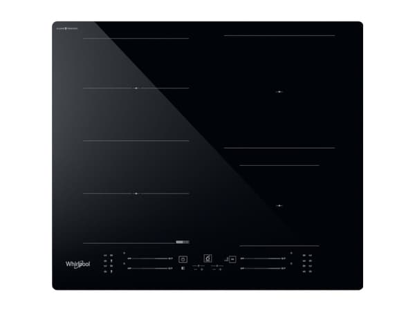 Whirlpool WF S3660 CPNE, Sort, Innebygget, 60 cm, Sonebasert induksjon, Glass-keramikk, 4 zone(s)