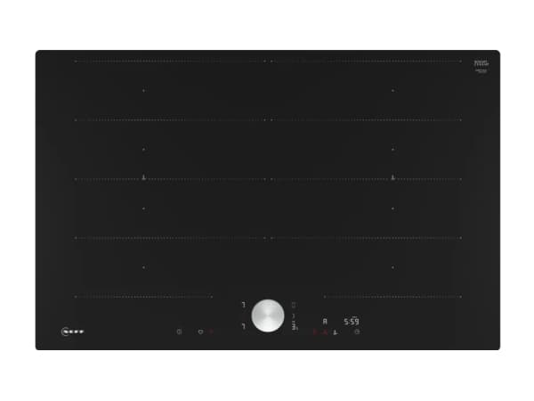 Neff T68PTY4L0, Sort, Innebygget, 80 cm, Sonebasert induksjon, Glass-keramikk, 4 zone(s) Sort