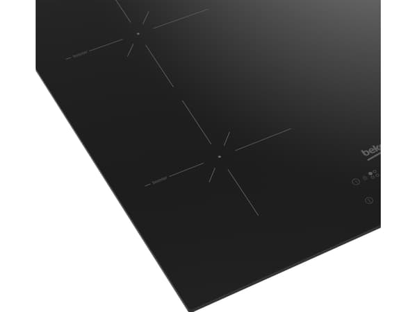 Beko HII64400SMT, Black, Built-in, 60 cm, Zone induction hob, Glass, 4 zone(s)