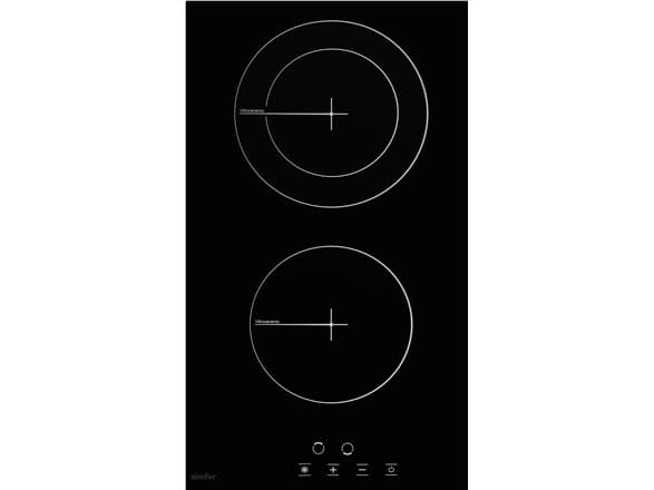 Płyta grzewcza Simfer Simfer | Hob | H3.020.DEBSP | Vitroceramic | Number of burners/cooking zones 2 | Touch | Black